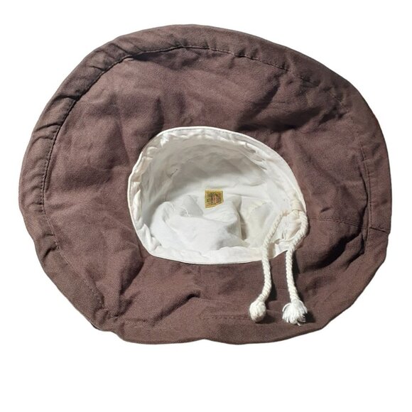 Scala Collezione Garden Hat Camping Beach Leisure Brown Canvas Adult M Unisex - Picture 10 of 12